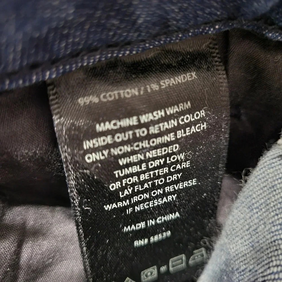 Kut From The Kloth High Rise Straight Ankle Jeans, Dark Wash, Raw Hem, Sz 10 EUC - Picture 10 of 11